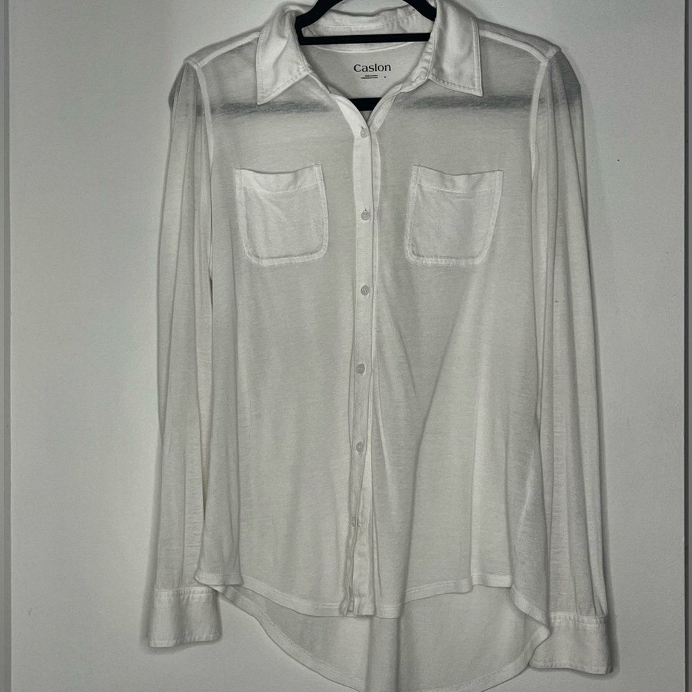 White button down